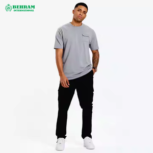 เสื้อยืดโมดอลขายส่งสำหรับฤดูร้อน แขนสั้น คอกลม พิมพ์ลายดิจิทัล ระบายอากาศได้ดี เป็นมิตรกับสิ่งแวดล้อม เสื้อลำลองสีเทาสำหรับผู้ชายและผู้หญิง ราคาประหยัด - Product Image 6