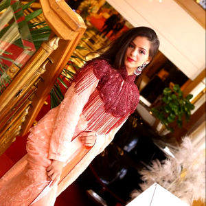 Cape élégante perlée robes de soirée Club Accent luxueux pour des tenues formelles élégantes Polyester TAABI EXPORT - Product Image 1