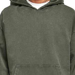 Meilleure vente Sweat à capuche en polaire lourde 100% coton conçu sur mesure pour hommes imperméable OEM imprimé Logo surdimensionné de haute qualité - Product Image 3