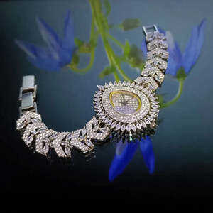 Unisex de lujo hecho a mano totalmente helado diamante Hip Hop reloj VVS Moissanite con movimiento automático anillos finos para hombres y mujeres - Product Image 4