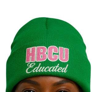 Casquette en acrylique verte pour HBCU, broderie chenille, Sororité grecque Divine Nine, couvre-chef personnalisé tendance - Product Image 4