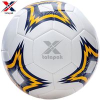 Balón de Fútbol PU Profesional de Alta Calidad Hecho en Pakistán 2026, Blanco y Rojo, Talla 5, Resistente al Agua, para Deportes al Aire Libre, Superventas