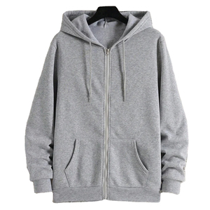 Vêtements décontractés pour hommes 100% coton polaire fermeture éclair sweats à capuche hiver haute qualité nouveauté pas cher prix marche design élégant bas quantité minimale de commande - Product Image 1