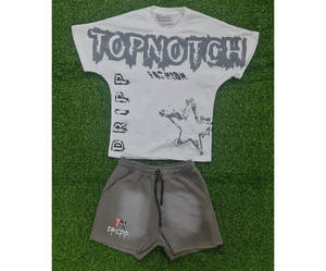 Venta al por mayor transpirable mujeres dos piezas manga corta Boxy camiseta con pantalones cortos conjuntos Fitness Outfit mujeres Twin Sets - Product Image 1