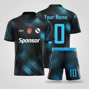 Vente en gros Ensemble de maillots de football en polyester avec logo personnalisé unisexe Vêtements de football respirants avec service OEM Chemise de sport sublimée - Product Image 3