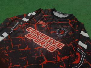 T-shirt de compression MMA BJJ à manches longues personnalisé avec logo, imprimé par transfert thermique, respirant, séchage rapide, rashguard de Jiu Jitsu, créez le vôtre - Product Image 3