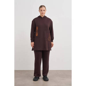 Sweat-shirt à capuche en tricot respirant et surdimensionné - Product Image 5
