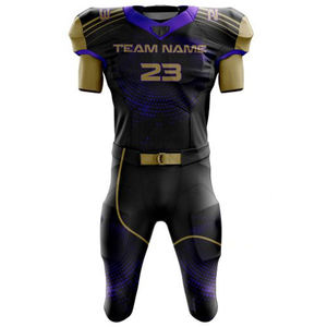 Uniforme de Fútbol Americano de Estilo Nuevo, Ropa Deportiva de Equipo, Alta Calidad, Personalizable, Transpirable, Unisex, Mangas Cortas para Adultos - Product Image 1