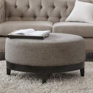 Taburete otomano de cuero puro con patas de madera de alta calidad para decoración de hoteles y casas de campo, uso recién llegado, gran oferta 2025 - Product Image 4