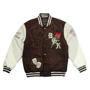 Chaquetas Universitarias de Béisbol 2026, Color Marrón, Buen Proveedor, con Impresión de Logotipo Propio, Chaquetas Universitarias para Hombre, Nuevas - Product Image 1