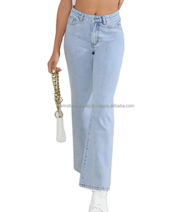Classic Blue Denim Flare Jeans Women High Waisted Slim Fit <b>Bell</b> Bottoms women denim jeans pants - Product Image 3