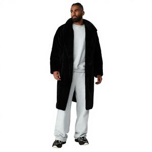 Manteau en fausse fourrure de luxe pour homme - Manteau d'hiver élégant et chaud pour homme, veste en fausse fourrure élégante et douce avec un design long - Product Image 1