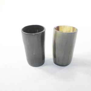 แก้วน้ำเขาควายคุณภาพดีที่สุด เป็นมิตรกับสิ่งแวดล้อม แกะสลักลายไวกิ้งอย่างมีเอกลักษณ์ ดีไซน์ทันสมัย งานฝีมือรูปพระจันทร์เสี้ยว - Product Image 2