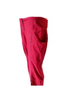 Pantalon Harem Femme Taille Mi-Haute Élastique Coupe Droite Longueur Entière 100% Coton Respirant Écologique Boutonné Couleur Unie