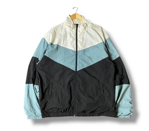 Veste coupe-vent en nylon respirante à fermeture éclair intégrale, couleur noire, style sport décontracté, service OEM - Product Image 1