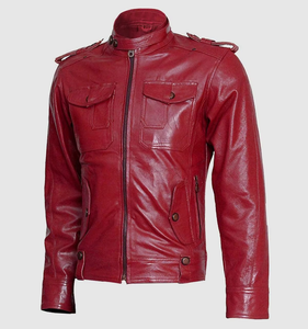 Nueva Chaqueta de Cuero con Logotipo Personalizado para Hombre, Estilo Casual, Corte Perfecto, Chaquetas de Cuero a Bajo Precio - Product Image 1