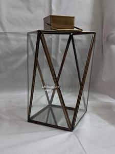 Facetted Prism <b>Lantern</b> Customized Gold Geometric Art Deco Eco-Friendly Home Wedding Decor Votive <b>Lantern</b> Terrarium Hanging - Product Image 4