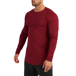 Camisa de compresión de secado rápido para hombre, capa Base de entrenamiento de gimnasio de manga larga, ajuste apretado, entrenamiento atlético, correr, deportes, Top ligero - Product Image 4