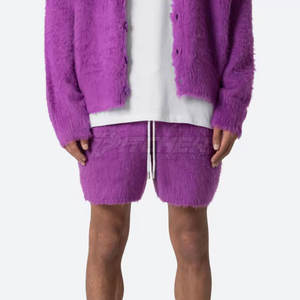 Short en tricot de laine décontracté pour hommes à la mode avec cordon de serrage coupe confortable séchage rapide écologique pour la mode intérieure et extérieure - Product Image 5