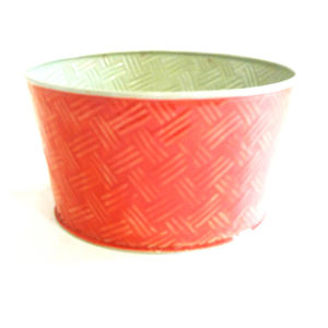 Pot de fleurs intérieur/extérieur moderne gracieux avec finition revêtue de poudre au design diamant pour la maison, le salon et le jardin - Product Image 4