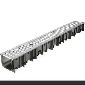รางระบายน้ำ Technodrain WD90AZF คุณภาพสูง ทันสมัย ผลิตจาก HDPE รุ่น WAVEDRAIN 90 พร้อมตะแกรงชุบสังกะสีแบบมีร่อง สำหรับใช้งานกลางแจ้ง เป็นมิตรกับสิ่งแวดล้อม - Product Image 1