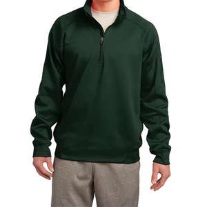 Sudadera de Forro Polar Sherpa con Bloques de Color, Bordada, con Cierre de Cremallera de un Cuarto, Bolsillo Tipo Canguro, Cálida para Invierno, Cómoda y de Alta Calidad - Product Image 6