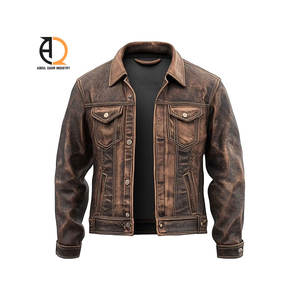 Chaqueta de Motociclista de Moda, Uniforme, Chaqueta de Hombre para Exteriores, Otoño e Invierno, Cuero con Algodón, Talla Grande - Product Image 1