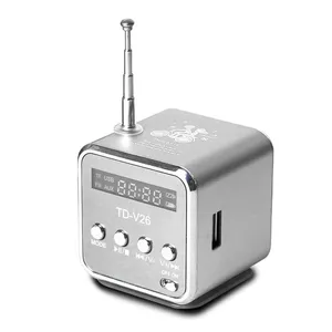 Haut-parleurs portables avec Mini Radio FM multifonction, haut-parleurs pour ordinateur Portable USB pour TV, Support de téléphone, carte SD/TF, lecteur de musique Mp3