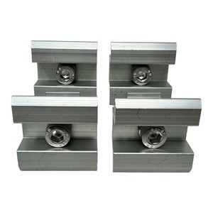 Set di 4 Morsetti Centrali per Installazione Pannelli Solari 3,5 cm in Alluminio per Tetti e Balconi - Product Image 4