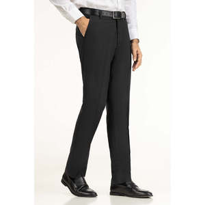 Pantalon de costume homme coupe droite en tissu peigné anthracite FP-NFL25-004 - Product Image 2