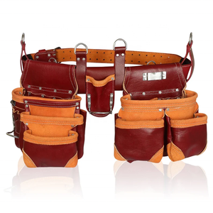 Borsa Porta Attrezzi in Pelle Resistente all'Acqua con Tracolla Regolabile per Carpentieri e Operai Edili OEM - Product Image 3