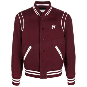 Veste Letterman à manches longues personnalisée pour hommes, haute qualité, nouveau design, tenue décontracté pour l'hiver, tissu PU léger - Product Image 1