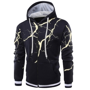 Sudadera con capucha de algodón 100% personalizada para hombre, sudaderas largas transpirables con bordado 3D de talla grande, forro polar para primavera - Product Image 3
