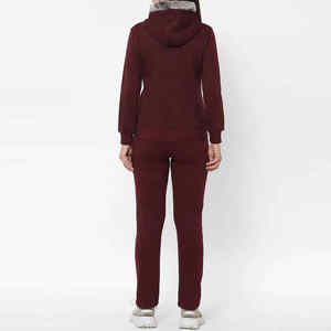 Jersey con logotipo bordado y estampado personalizado, chándal ajustado para mujer, pantalones de chándal, Sudadera con capucha de calidad y conjunto de Jogger para mujer - Product Image 3