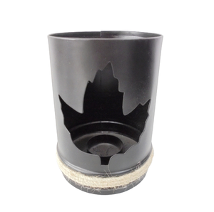 Candelabro decorativo de Navidad de hierro/yute T Lite redondo votivo de papel de aluminio dorado para sala de estar Decoración de mesa hecha a mano - Product Image 2