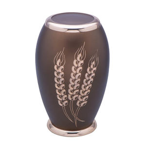 Recuerdo funerario de metal de latón macizo, urnas de cremación para cenizas de adultos, urnas de cremación de recuerdo para cenizas de adultos de la mejor calidad - Product Image 5