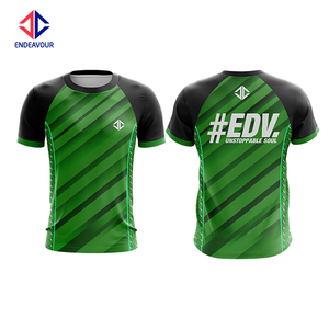 Camiseta deportiva de sublimación de ajuste activo hecha de poliéster ligero para entrenamiento, equipos de fitness y OEM BrandingGO - Product Image 2