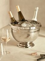 Personnalisé Laiton Acier Inoxydable 5 L Vin Rouge Champagne Refroidisseur noir 8l ferme étain luxe noir or métal argent seau à glace