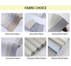 ستائر زيبرا قماشية معتمة مزدوجة الطبقة 100% بوليستر لستائر النوافذ الدوارة - Product Image 6