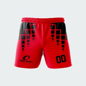 High Quality Custom sublimated Print Polyester 4 Way Stretch Training Mens <b>Rugby</b> <b>Shorts</b> with <b>Pockets</b> - Product Image 5