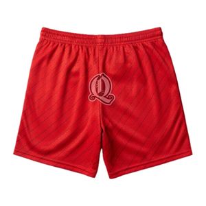 กางเกงขาสั้นฟุตบอลสีแดงสำหรับฝึกทีมผ้าโพลีเอสเตอร์ระบายอากาศได้ดีน้ำหนักเบา - Product Image 3