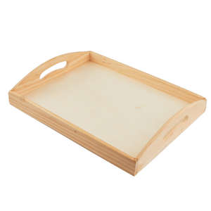 Plateau de service en bois rectangulaire au design moderne Plateau en bois d'acacia massif naturel en gros Technique de gravure écologique - Product Image 5