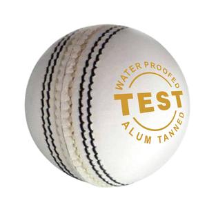 Pelotas de críquet de cuero blanco de prueba KC ENTERPRISES-Mejor calidad Durable 156-160g Peso Estándar internacional Empaquetado - Product Image 3