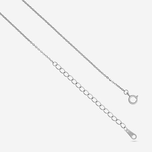 14K Gold Platinum Rose Gold 92.5 Silver Rhodium Trendy Heart Shape Featuring Zircon Diamond Pearl Engagement Chains 191362 Model - Product Image 5