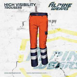 OEM Durable Heavy Duty Reflective Workwear Cargo Pants 100% Cotton Lightweight Mid Waist Multi Pocket Men's Pants Washed - Product Image 3