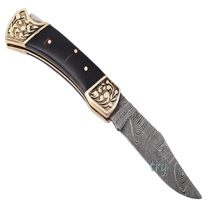 Cuchillo de bolsillo plegable, hecho a mano, Damasco, smk1312 - Product Image 1