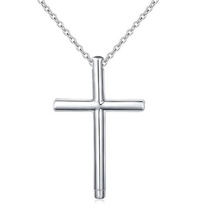 Simple Fashion Single <b>Cross</b> <b>Necklace</b> Pendant Christ <b>Cross</b> with Chain <b>for</b> Men and <b>Women</b> Anniversary <b>for</b> Your Love's - Product Image 2
