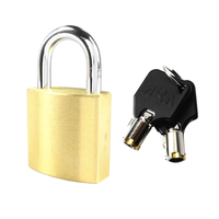 Cadenas à combinaison en laiton sécurisés de 30 mm, cylindres de verrouillage haute protection de marque ABA pour bagages de voyage, sacs à dos et armoires