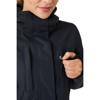 Veste d'équitation d'été technique pour femmes avec fermeture à glissière bidirectionnelle sur le devant doublure polaire équestre imperméable et respirante en gros