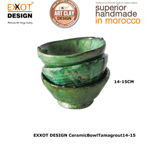 Cuencos de cerámica marroquí 100% hechos a mano 14-15cm directamente del fabricante - Product Image 1